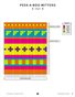Peek-A-Boo Fingerless Mittens Chart