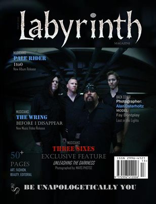 Labyrinth Magazine MARCH 2025 Print Publication Featuring THREE SIXES