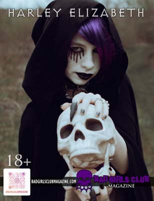 Harley Elizabeth - Inked Purple Hair Sexy Busty Babe Cosplays as the Lusty Grim Reaper You Want to Take You to Your Grave
