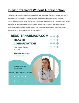Online prescription of tramadol