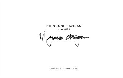 Mignonne Gavigan Spring 2016