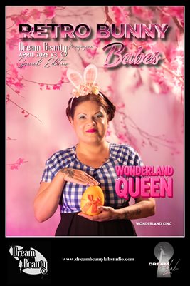 Retro Bunny Babes 2026 Wonderland Queen Poster