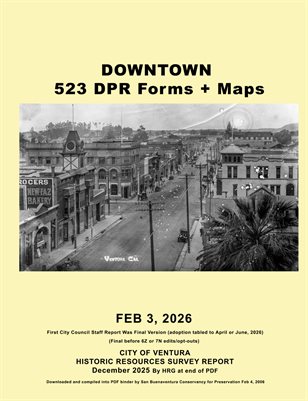 Downtown Ventura Survey Feb 2025 Draft DPR Forms