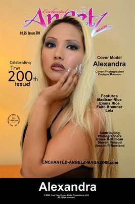 ENCHANTED ANGELZ MAGAZINE COVER POSTER - Cover Model Alexandra - January 2025
