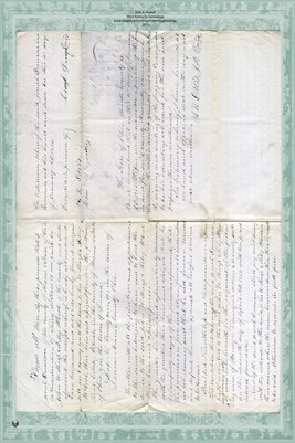 1855 Deed, Duncan to McCool, Miami County, Ohio