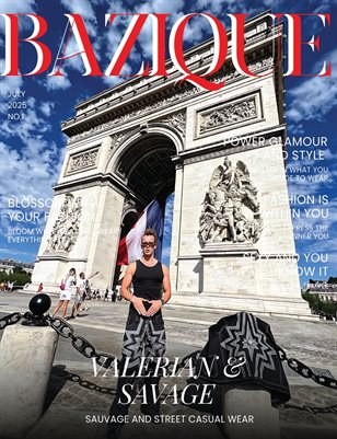 BAZIQUE MAGAZINE Valerian & Savage (July/2025) Vol.1 Issue 1 (Cover 2)