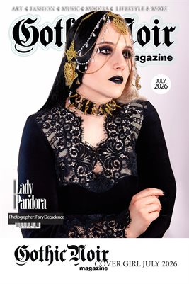 Lady Pandora Back Cover Poster JULY 2026 by Fairy Decadence 