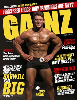 Natural Gainz Magazine Issue #34 - 2019 - Cover: Ethan Bagwill