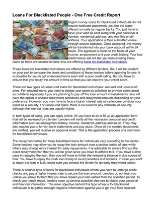 Loans in South Africa