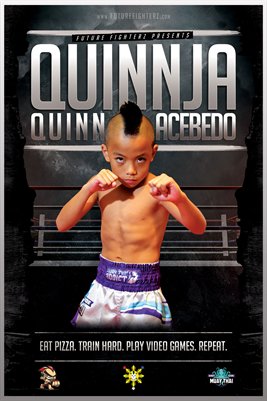 Quinn Acebedo Busting Through Wall - Poster