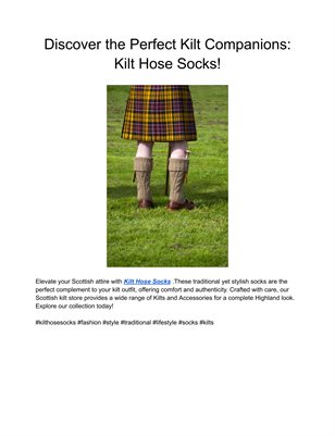 Kilt Hose Socks