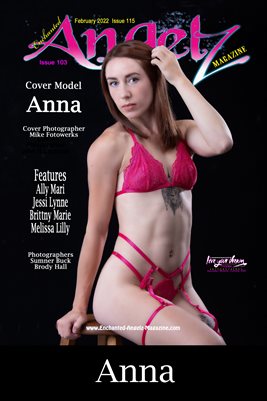 ENCHANTED ANGELZ MAGAZINE COVER POSTER - Cover Model Anna - February 2022