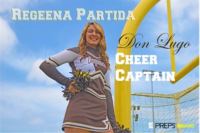 Don Lugo Cheer Captain Regeena Partida