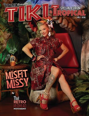 Atomic Beauties Magazine - Tiki & Tropical Special Edition 2026 Vol 1 Misfit Missy Cover