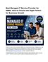 Best Managed IT Service Provider for SMBs | Reliable IT Support