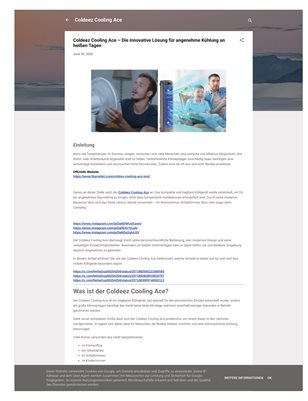 Coldeez Cooling Ace – Die innovative Lösung für angenehme Kühlung an heißen Tagen