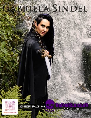 Gabriela Sindel - Fantasy Battle Busty Elf Babe is Ready to Fight Trolls Set Against this Exotic, Beautiful Waterfall