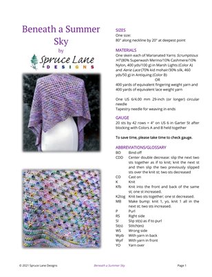 Beneath A Summer Sky pp. 1,2, 5 and 6