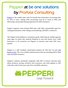 Pepperi at be one solutions by ProAxia Consulting