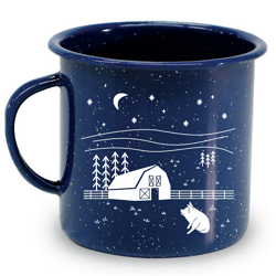 Farm Sanctuary Farm Scene Tin Mug