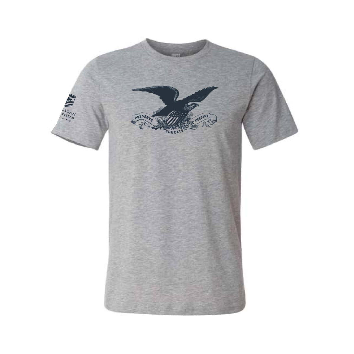 Eagle T-Shirt in Athletic Gray - ABT185 | American Battlefield