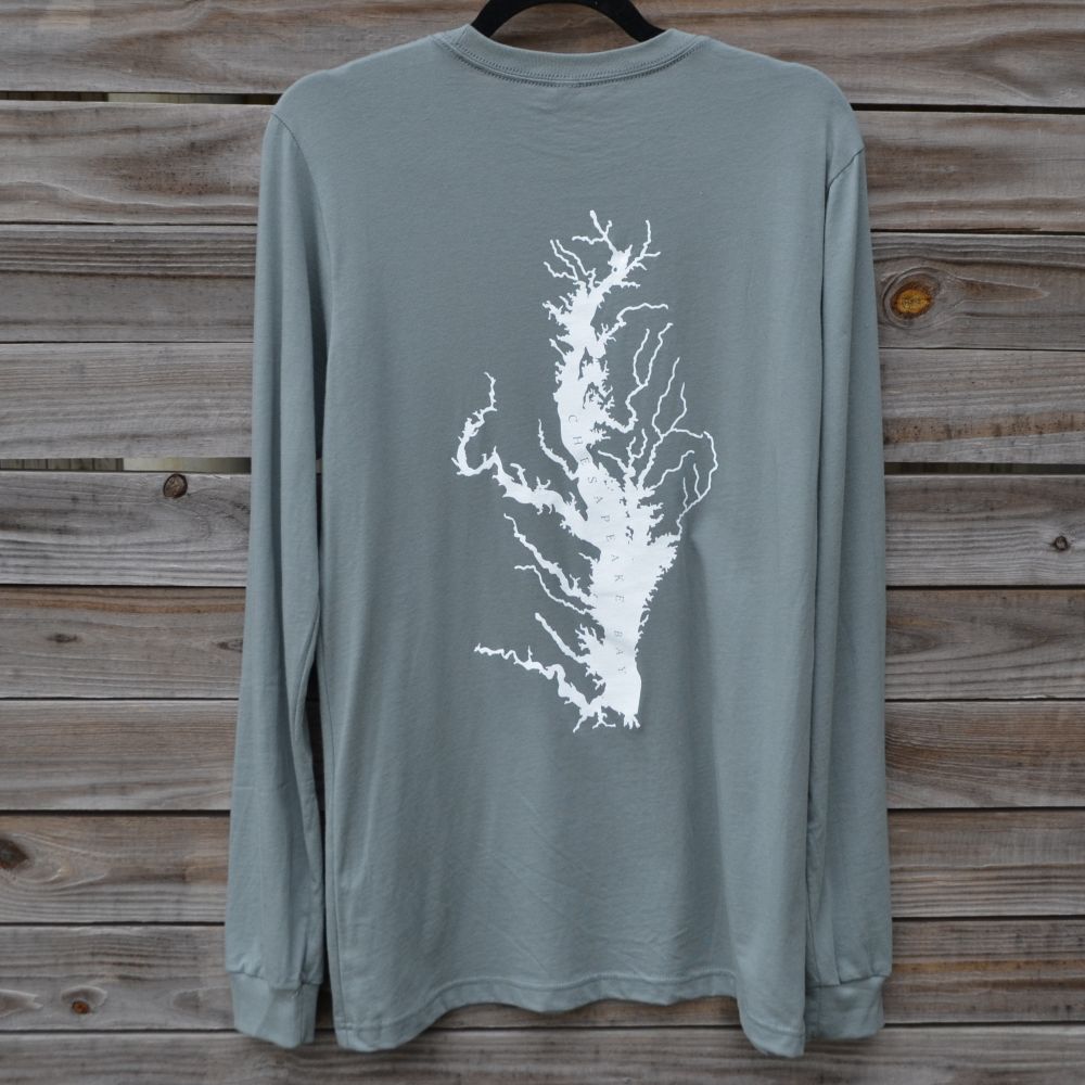 Long Sleeve Watershed T-shirt in Slate Blue 