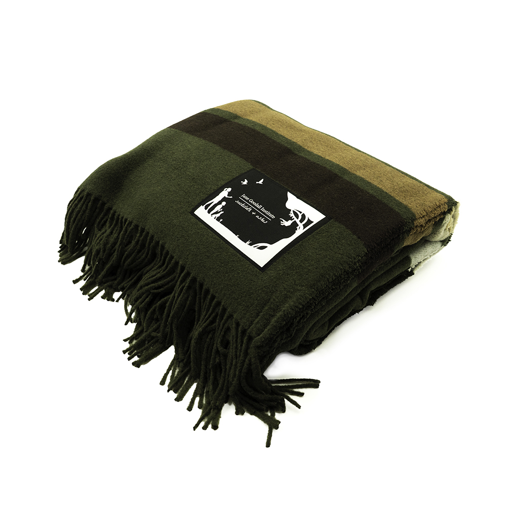 Jane Goodall Institute x Sackcloth & Ashes Camp Forest Indoor Blanket 