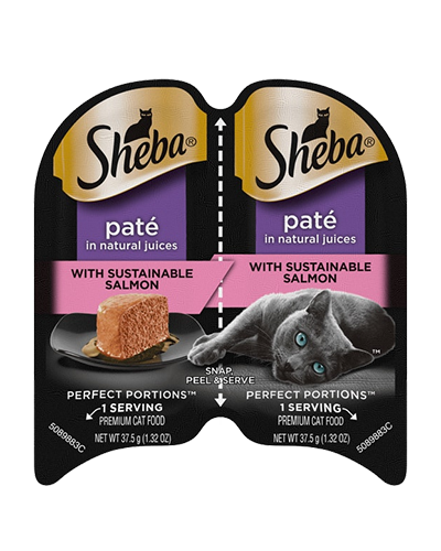 Picture of Sheba Perfect Portions Pate In Natural Juices Sustainable Salmon Entrée - 2.64 oz Wet Cat Food