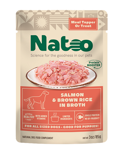 Picture of Natoo Limited Ingredient Diet Salmon and Brown Rice Meal Topper - 2.4 oz Wet Dog Food