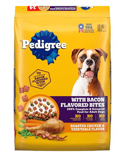 Picture of Pedigree Complete Nutrition Roasted Chicken and Vegetable with Bacon Flavor - 44 lb Value Size Dry Dog Food