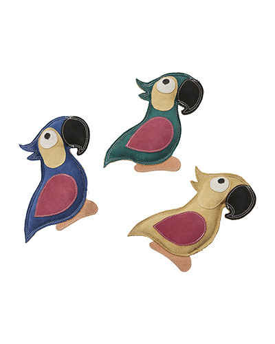 Picture of Spot Dura Fused Leather Parrot - 8 in Dog Toy