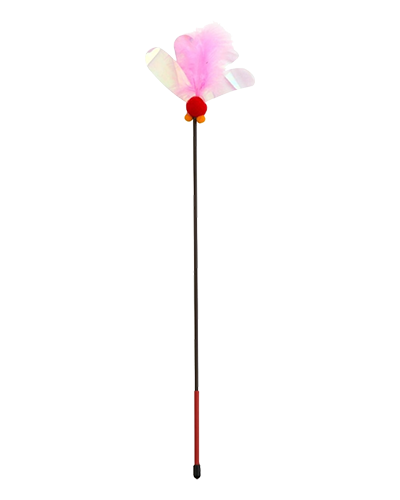 Picture of Necoichi Crinkly Critters Fluttery Fish Wand - Cat Toy