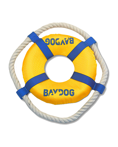 Picture of Baydog Fetch Ring Yellow - Dog Toy
