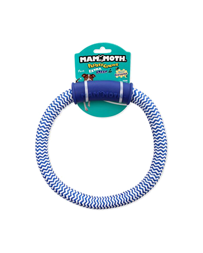 Picture of Mammoth Winter Fresh Flossy Winter Fresh Dental Ring - 8 in Dog Toy