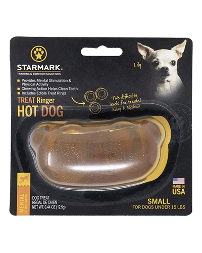 Picture of Starmark Treat Ringer Hot Dog Small - Dog Toy