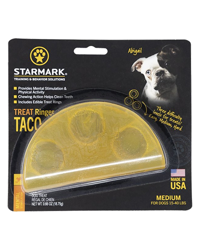 Picture of Starmark Treat Ringer Taco Medium - Dog Toy