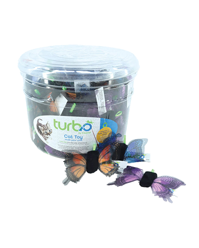 Picture of Coastal Turbo Butterfly with Shimmering Wings - Single Cat Toy