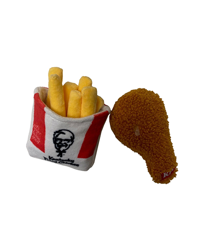 Picture of Spot Kentucky Fried Chicken Fries and Drumette - 2 Pack Dog Toy