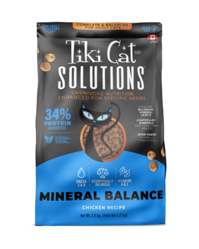 Picture of Tiki Cat Solutions Mineral Balance with Chicken - 2.8 lb Dry Cat Food