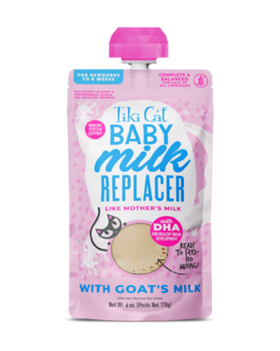 Picture of Tiki Cat baby Milk Replacer with Goats Milk - 6 oz Wet Cat Food