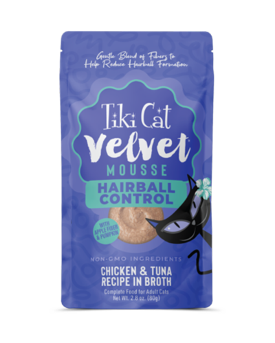 Picture of Tiki Cat Velvet Mousse Hairball Control - 2.8 oz Wet Cat Food