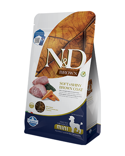 Picture of Farmina N&D Brown Soft and Shiny Brown Coat Mini - 4.4 lb Dry Dog Food