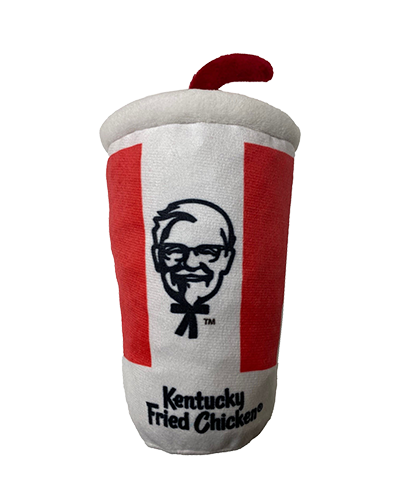 Picture of Spot Kentucky Fried Chicken Plush Soda with Straw - 6 in Dog Toy