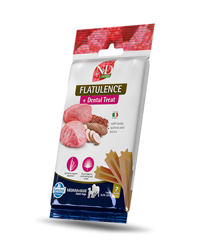 Picture of Farmina N&D Flatulence Dental Treat with Lamb, Quinoa, and Yucca Medium and Maxi - 3.52 oz Dog Treat