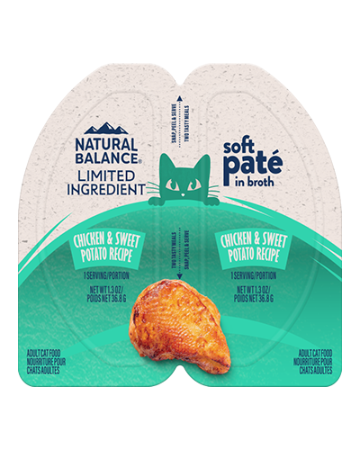Picture of Natural Balance Limited Ingredient Chicken and Sweet Potato Soft Pate - 2.6 Wet Cat Food