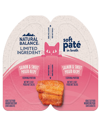Picture of Natural Balance Limited Ingredient Salmon & Sweet Potato Soft Pate - 2.6 Wet Cat Food