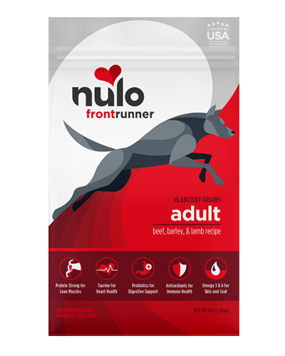 Picture of Nulo Frontrunner Ancient Grain Kibble Beef, Barley, & Lamb Recipe for Dogs 3 lb