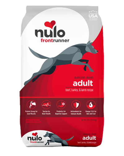Picture of Nulo Frontrunner Ancient Grain Kibble Beef, Barley, & Lamb Recipe for Dogs 23 lb
