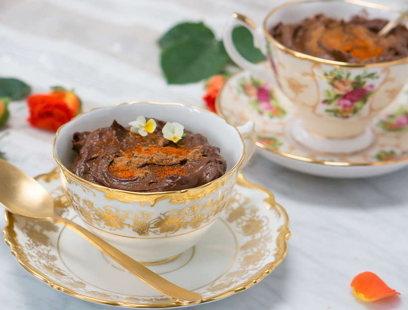 Mexican Hot Chocolate Avocado Mousse