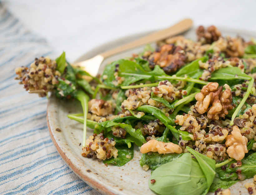 Honeyed Jalape&ntilde;o Lime Quinoa Arugula Salad